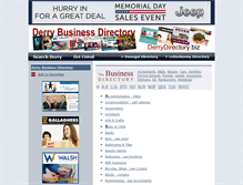 Tablet Screenshot of derrydirectory.biz